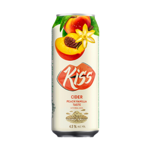 Сидр Kiss со вкусом персика и ванили 4,5%